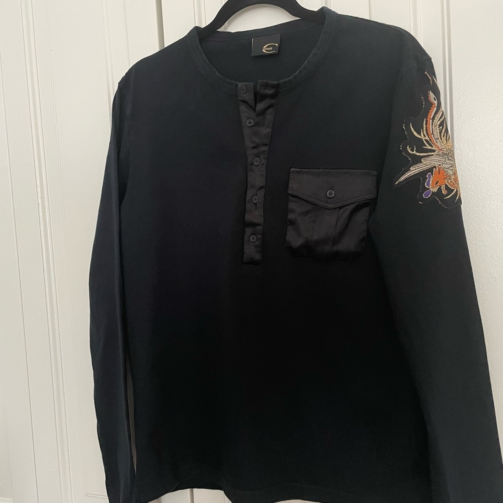 RARE Roberto Cavalli SILK pocket shirt ‼️